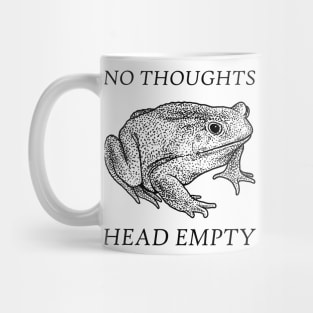 No Thoughts Head Empty Frog Mug